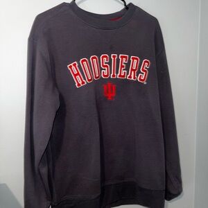 Champion Hoosiers Dark Gray Crewneck Sweater